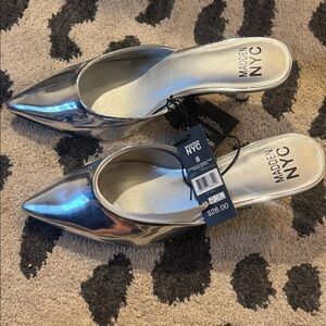 Madden NYC Silver Women's Mules